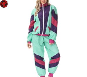 Conjunto Deportivo Cortavientos para Mujer, Venta al Por Mayor, Precio de Fábrica, Sublimación, Conjunto de 2 Piezas - Product Image 1