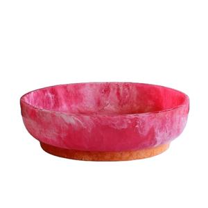 Tazón de Ensalada de Resina Personalizado Hecho a Mano con Escultura de Comedor, Tazón Personalizado de Nuevo Diseño, Tazón de Ensalada Moderno de Resina Transparente - Product Image 1