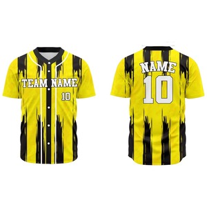 Maillot de baseball unisexe en sublimation, tissu doux, respirant, confortable, personnalisé, séchage rapide, nom d'équipe personnalisé, vêtements de sport - Product Image 4