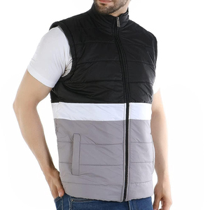 Chaquetas sin mangas a prueba de viento para deportes de invierno, chaqueta acolchada de alta calidad con relleno de nailon, poliéster y algodón para hombre - Product Image 1