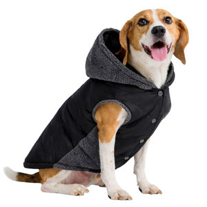 Chaquetas casuales de invierno sin mangas con botones estilo universitario, las más demandadas y más vendidas, abrigos con capucha para perros. - Product Image 1