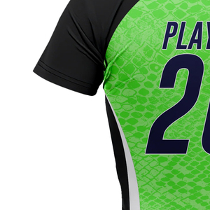 Maillot de softball unisexe entièrement personnalisé, sublimé, couleur unie noir-ancien or, 3D, à deux boutons, col ras du cou, antibactérien, en solde - Product Image 6