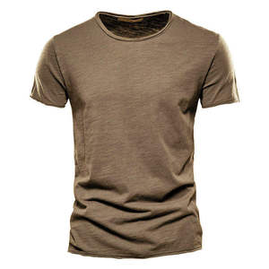 T-shirts décontractés pour hommes, été, blanc/noir, manches courtes, col rond, spandex/polyester, séchage rapide - Product Image 4
