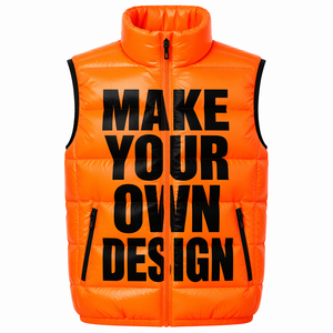 CUSTOM TRAVEL PUFFER VEST WHOLESALE LIGHTWEIGHT SLEEVELESS CUSTOM LOGO <b>PACKABLE</b> BODY WARMER OEM ODM MANUFACTURER - Product Image 1
