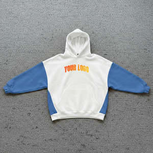 Custom Made <b>White</b> Blue Colors Women's Hoodies High Quality Cotton Fabric Heavy GSM Drop-Shoulder Baggy Style Hoodies <b>for</b> Woman - Product Image 1