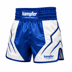 Shorts de boxe pour hommes, logo personnalisé, tissu premium, ceinture élastique et style moderne pour les équipes de boxe - Product Image 3