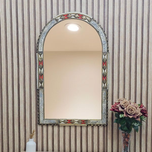 Espejo de Pared de Lujo Bone Infinity con Acabado Brillante, Incrustaciones de Hueso, Diseño Moderno, Ecológico, de la Mejor Calidad para el Hogar - Product Image 1