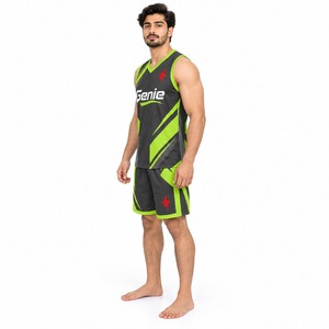 Ensemble de shorts en jersey respirant pour les clubs de basketball, les écoles, les académies, les entraînements, les matchs, uniforme d'équipe de basketball personnalisé - Product Image 3