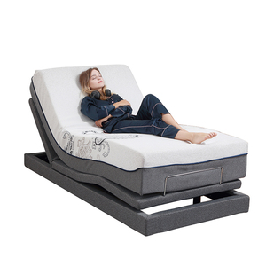 Système à deux moteurs de taille personnalisée Massage des pieds de la tête Port de charge USB Position de la mémoire <span class=keywords><strong>Lit</strong></span> électrique réglable avec entourage - Product Image 5