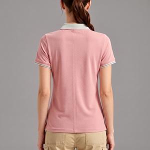 Wholesale 100% Cotton Women's <b>polo</b> <b>Shirts</b> Custom Embroidered Logo Breathable Short Sleeve Solid Color Summer wear <b>ladies</b> <b>polo</b> - Product Image 6