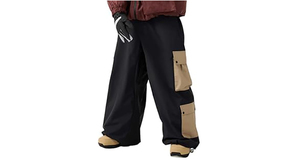 Pantalon unisexe ample et confortable, coupe large, taille élastique, décontracté, respirant, style streetwear - Product Image 6