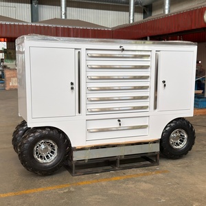 Caja de herramientas impermeable profesional de 70 pulgadas y 7 cajones, carrito de gabinete de herramientas rodantes de <span class=keywords><strong>Metal</strong></span> resistente personalizable blanco - Product Image 1