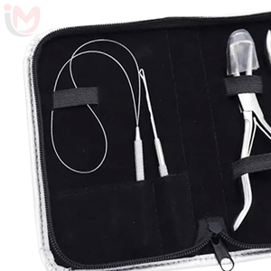 IMANS ENTERPRISES Kit de Pinzas de Acero Inoxidable para Extensiones de Cabello, Juego de Herramientas para Instalar y Retirar Anillas Micro - Product Image 3