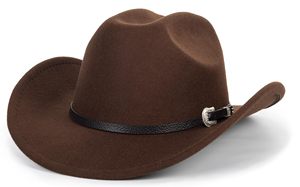 Sombrero Vaquero Occidental Vintage Unisex, Fedora Enrollable con Hebilla Decorativa, Fabricante OEM - Product Image 3