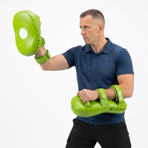 Cibles de boxe en cuir de vachette vert Dumela Parrot avec impression de logo personnalisée, écologiques et respirantes, équipement d'entraînement d'arts martiaux - Product Image 3