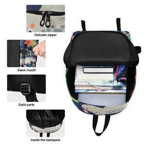 Cute Animal Print Student <b>Backpack</b> Lunch Bag Set Kids School Bag Matching <b>Backpack</b> and Lunch Box for School - Product Image 3