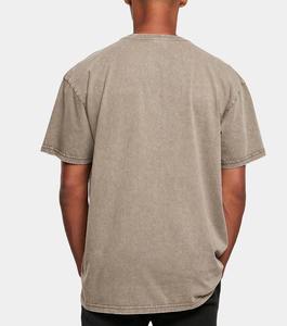 เสื้อยืด OEM ระบายเหงื่อได้ดี พิมพ์ลายกราฟิกตามสั่ง ผ้าคอตตอนเจอร์ซีย์ ล้างสีแบบแอซิดวอช ล้างสีแบบมิเนอรัลวอช ทรงโอเวอร์ไซส์ พรีเมียม - Product Image 4