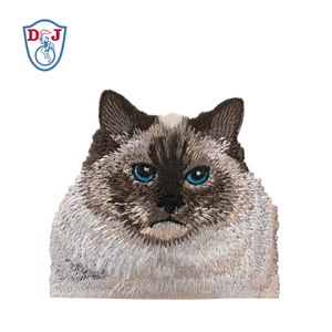 Étiquettes brodées personnalisées pour chat Rugdoll, breloques de sac brodées, porte-clés - Product Image 2