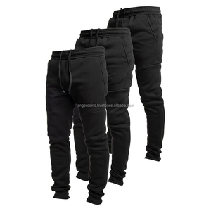 Best Selling Men's <b>Slim</b> Fit Casual Style Fleece Jogger Pants Warm Cotton Outerwear with Pockets Winter Set for Adults - Product Image 1