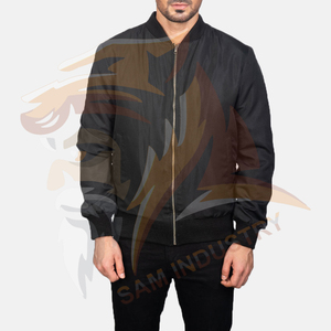 Men Winter Bomber Jacket With <b>Stand</b> Collar High Quality Custom Design Hot Sale Street Fashion Bomber Winter Jacket - Product Image 6