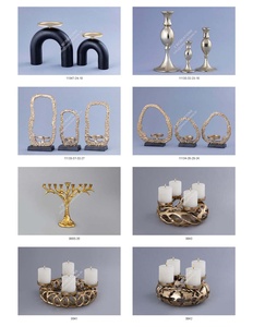 Produits artisanaux, porte-bougie en métal de style sapin de Noël, support de bougie en métal, pots à bougies, finition noire, décoration de Noël - Product Image 4