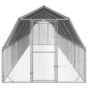 Grand enclos à poules durable en acier galvanisé, cage pour animaux, produit pour enclos à poules - Product Image 3