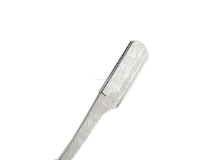 Wood Handle Straight <b>Razor</b> Stainless Steel Blade Single Blade For Face Shaving Smooth & Comfortable Professional - Product Image 3
