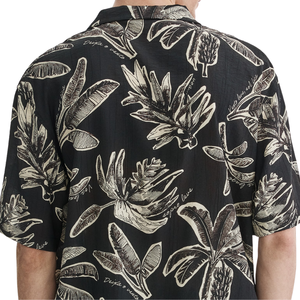 Camisa de Muselina para Hombre, Corte Holgado, Manga Corta, Informal, Ligera, Transpirable, con Botones al Frente, para Vacaciones de Verano y Playa - Product Image 4