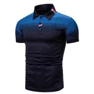 Polo de golf personnalisé à séchage rapide, 100 % polyester, t-shirt vierge pour sublimation, t-shirt polo grande taille pour hommes - Product Image 3