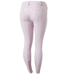 High Quality 4-way Stretch Horse Riding Breeches Leggings Tights <b>Equestrian</b> Wear Pants on Technical Fabric with Soft Feel - Product Image 4