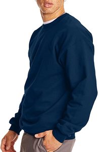 Sweat-shirt de sport pour homme, grande taille, manches longues, chaud, couleur unie, séchage rapide, tissu extensible, logo personnalisé - Product Image 2