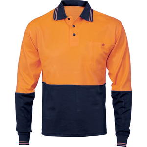 <b>Hi</b> <b>Vis</b> Two Tone Long Sleeve Cotton <b>T</b>-<b>Shirt</b> Reflective Safety Workwear <b>Hi</b> Visibility <b>T</b> <b>Shirt</b> for Men - Product Image 3