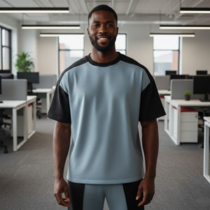 T-shirt Homme Oversize Personnalisé 100% Coton, Épaules Tombantes, Style Hip Hop, 180 GSM, Anti-rétrécissement, Séchage Rapide, Respirant, Streetwear Tendance - Product Image 5