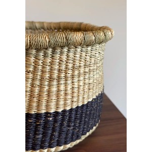 ตะกร้าหญ้าทะเลขอบถักแข็งแรง ตะกร้าเก็บของทำมือ ขายส่ง เป็นมิตรกับสิ่งแวดล้อม ผลิตในเวียดนาม - Product Image 4
