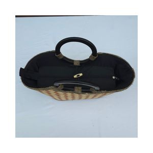 Sac à main rectangulaire en bambou fait main, écologique, léger et durable avec fermeture éclair, capacité 3L+, idéal pour les voyages et l'usage quotidien - Product Image 4