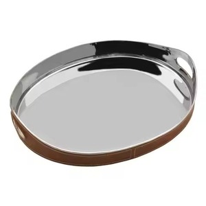 Stainless Steel Eco-Friendly Durable Non-Toxic Serving Tray 6 Lidded Dishes <b>Mini</b> Dessert Plates Party Food Display Biodegradable - Product Image 4