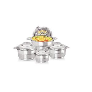 Hot Pot de acero inoxidable plateado 2500-10000 ML Capacidad Hot Pot de metal con construcción duradera - Product Image 1