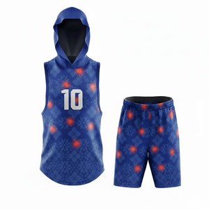 Conjunto de Uniforme de Fútbol de Invierno Personalizado al por Mayor, Camiseta de Fútbol Lisa con Capucha 100% Algodón, Impresa por Transferencia Térmica 7v7 - Product Image 5