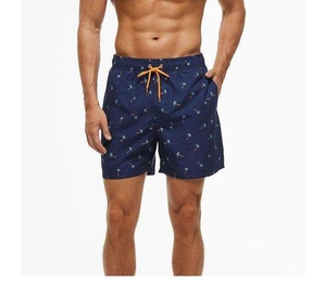 Short de bain décontracté à séchage rapide et respirant pour homme, entrejambe de 5 pouces, avec poche zippée étanche et taille élastique - Product Image 1