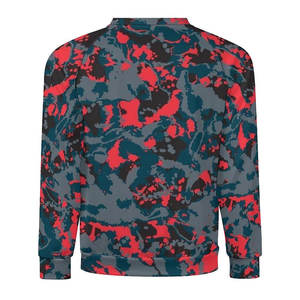Sweat-shirt camouflage personnalisé pour homme, col rond, en molleton de coton épais, streetwear, hip-hop, graphique, coupe ample, décontracté - Product Image 2