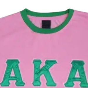Camiseta Rosa con Ribete Verde, Informal, para Mujer, Manga Corta, Prenda de Moda, Cómoda para Uso Diario, Estilo Deportivo - Product Image 5