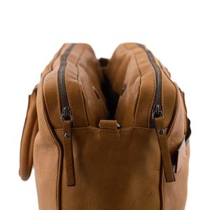 Luxury Handmade Men’s <b>Leather</b> Business <b>Briefcase</b> with Durable Zipper & Professional Office Style Low MOQ - Product Image 3