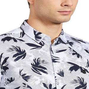 Camisa de negocios informal con cuello polo de tela de algodón 100% para hombre con etiqueta privada personalizada, camisa de vestir formal larga ajustada corta para hombre - Product Image 1