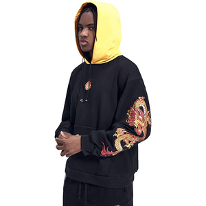 Sweat à capuche brodé pour homme - 100% coton molletonné anti-plis, design entièrement personnalisé, style pull - Product Image 6