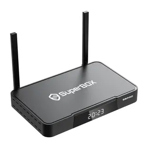 Original factory wholesale Superbox S5 Pro Dual Band Wi-Fi Smart Media Player the best iptv box in USA America android tv box