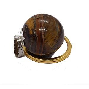 Colgante de Cristal con Forma de Bola de Ojo de Tigre Natural Grabado, Tendencia de Moda, de Gujarat - Para el Día de la Madre y Regalos Empresariales - Product Image 6