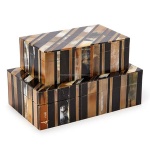 Handmade Eco-Friendly Durable Buffalo Horn Jewelry Storage <b>Box</b> Natural Polished Horn Modern Luxury Decorative <b>Keepsake</b> Elegant - Product Image 6