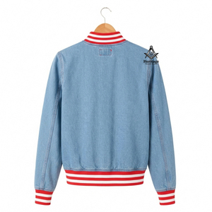 Regalia maçonnique héritage Delta |   Veste en jean matelassée brodée Sigma pour femme |   Coton écologique personnalisé pour les sororités - Product Image 3