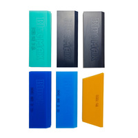 Qili voiture emballage outils bleu Max raclette sans poignée nervurée PP plastique Auto verre teinté outil et grattoir à glace voiture vinyle Wrap eau grattoir