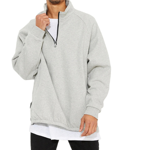 Sweat-shirts mi-zippés personnalisés pour hommes, légers, respirants, grandes tailles, doux, confortables, de haute qualité, écologiques, séchage rapide - Product Image 5